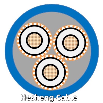 BS6622 3.6KV 3C Copper XLPE Insualtion Cable with copper wire shielded.jpg