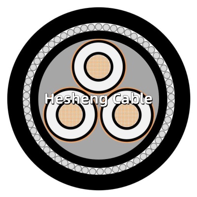 ICEA standard Three Cores EPR insulated Copper Tape Screen Cable MV 105.jpg