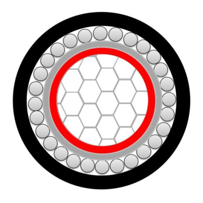 IEC60502-1 Single Core XLPE Aluminum Armored Underground Cable-Hesheng Cable.jpg