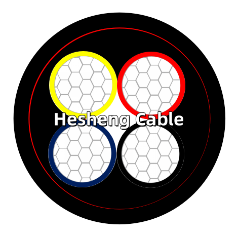 VDE 1KV NAYY Aluminum Electrical Cable.png