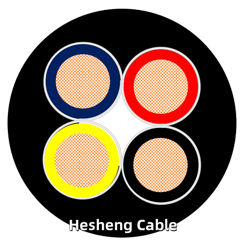 600V TSJ 4x8awg Copper PVC Insulation Nylon Wire.png