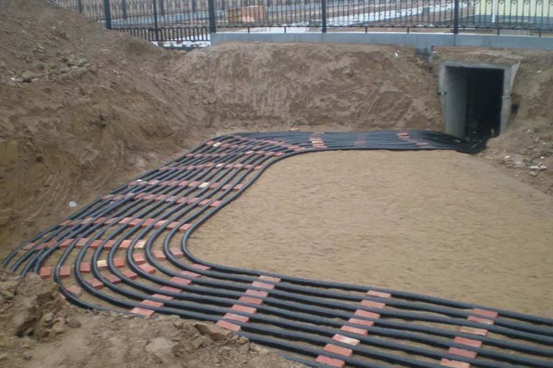 laying of armored electrical cable-Hesheng Cabledkg
